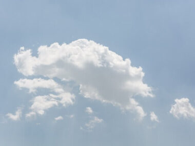 Blue sky with cloud closeup