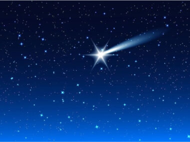 Night sky. Star drops in night sky make wish