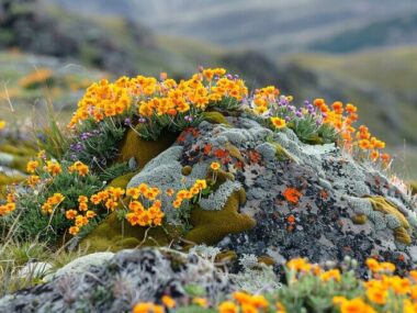 Beautiful plants in natural environment