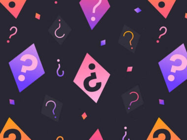 Gradient question mark pattern design Related tags: