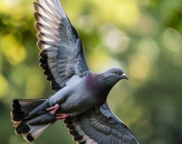 Pigeon in natural environment