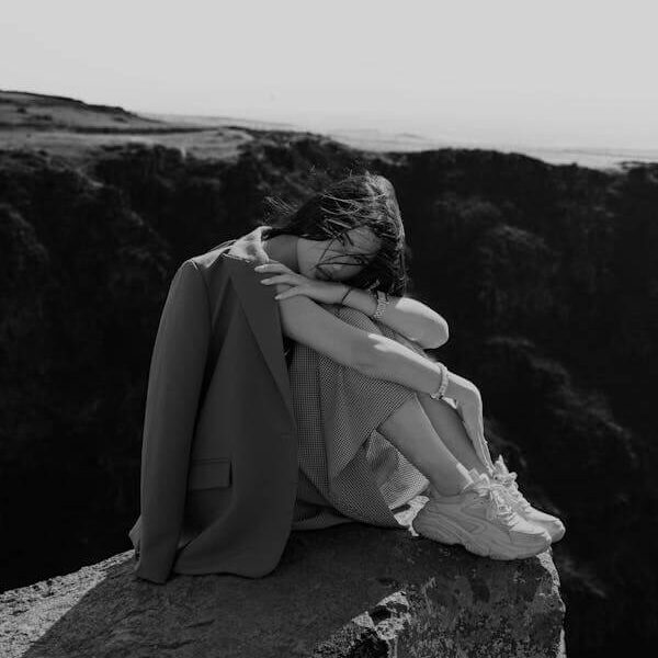 Contemplative Solitude on Armenian Clifftop