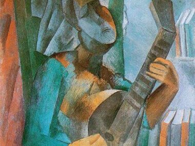 woman with mandolin