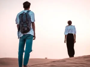 A man and woman
